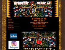 Tablet Screenshot of byrdfest.com